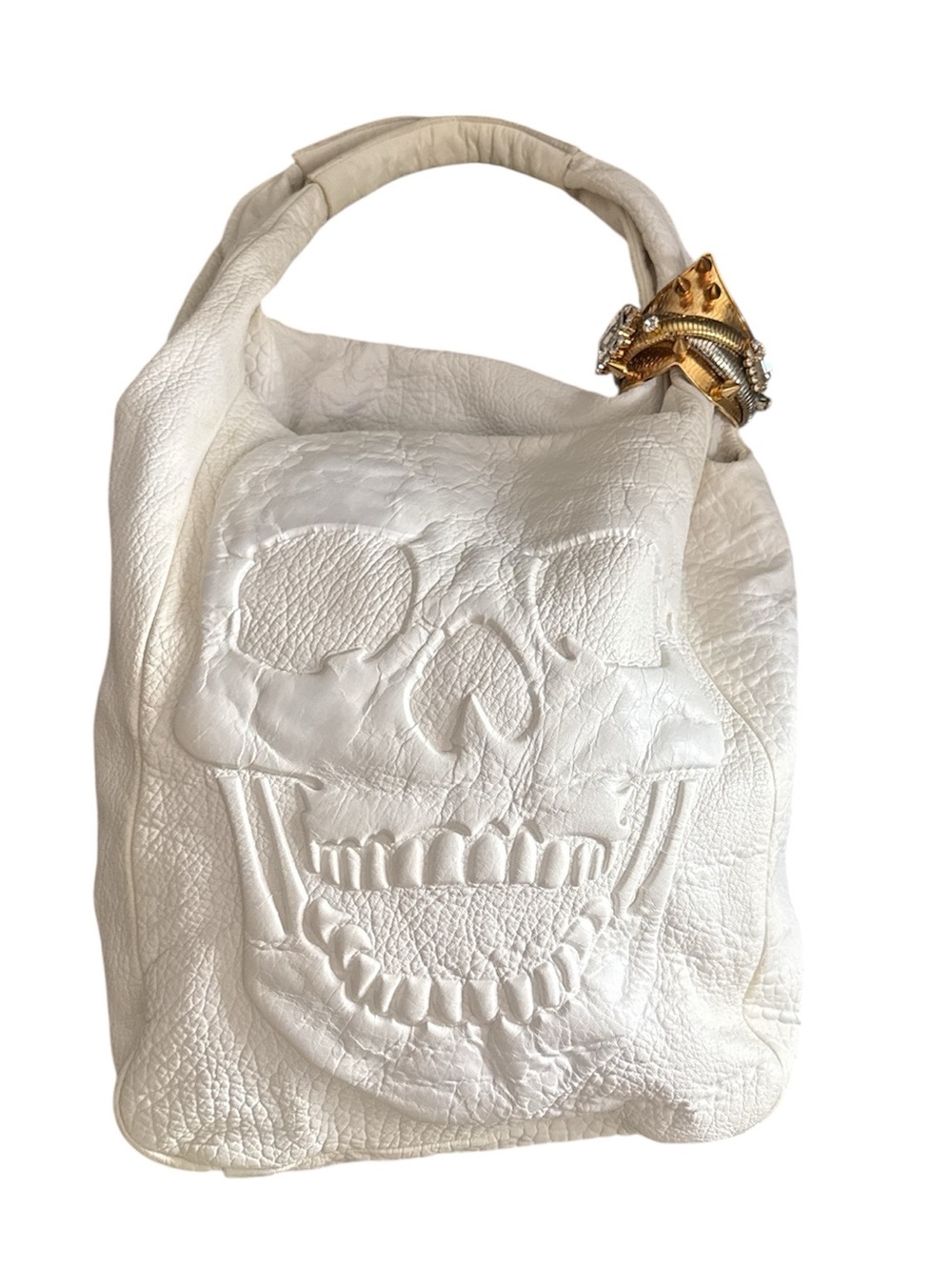 Philipp Plein leather skull bag